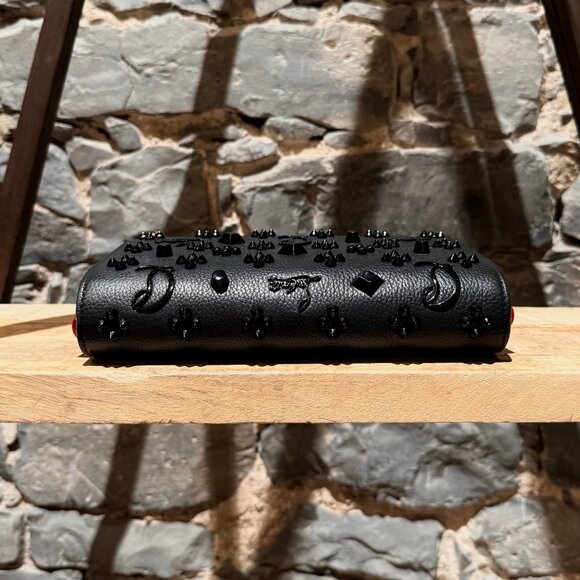 Christian Louboutin Black Leather Embellished Paloma Shoulder Bag - Picture 6 of 16